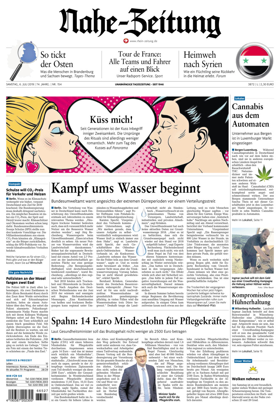 Nahe-Zeitung vom Samstag, 06.07.2019