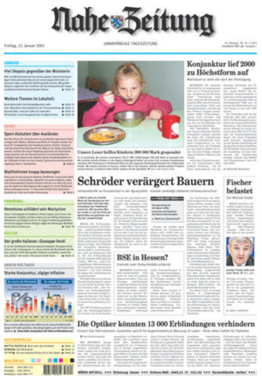 Nahe-Zeitung vom Freitag, 12.01.2001