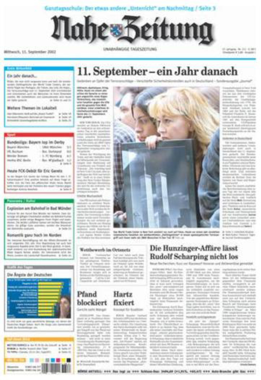 Nahe-Zeitung vom Mittwoch, 11.09.2002