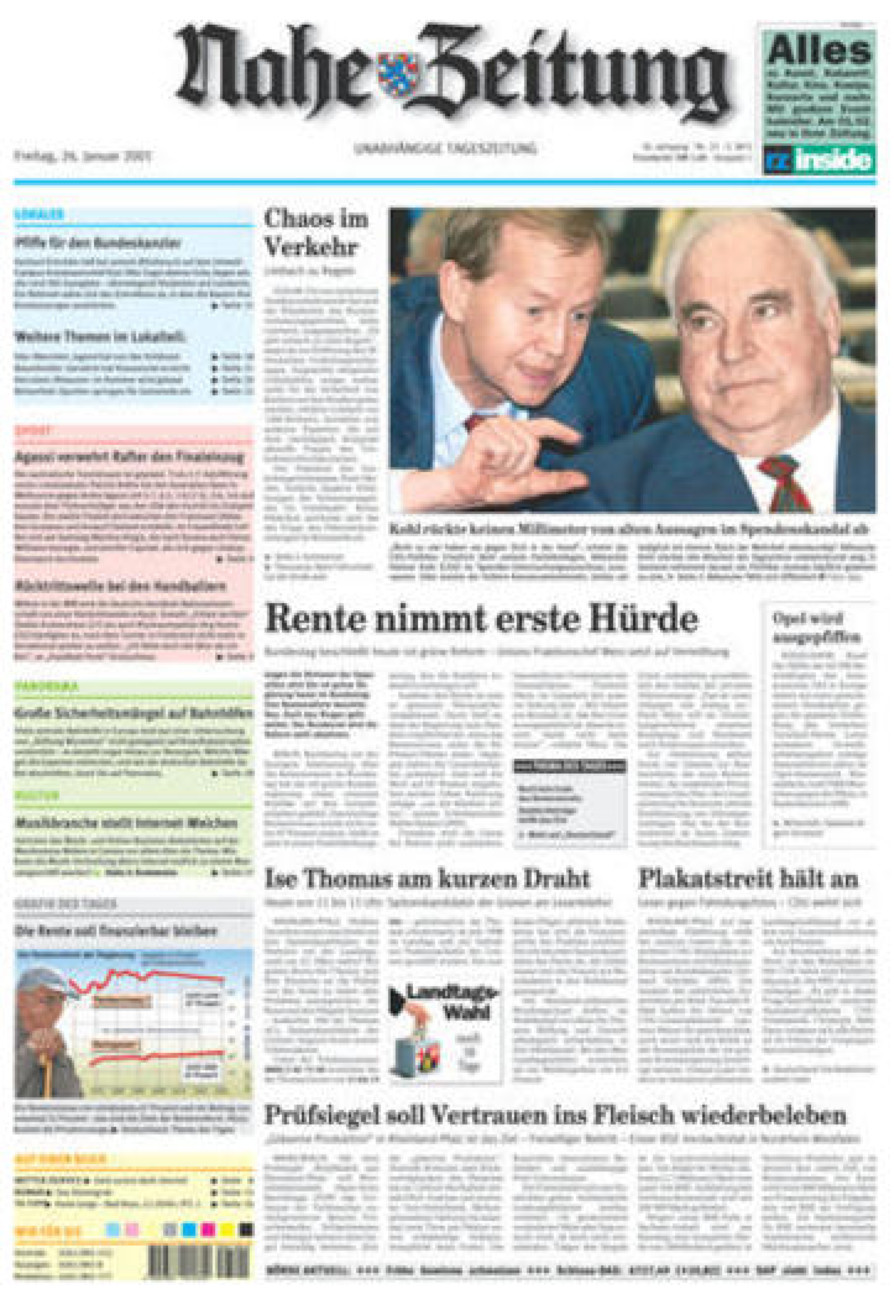 Nahe-Zeitung vom Freitag, 26.01.2001