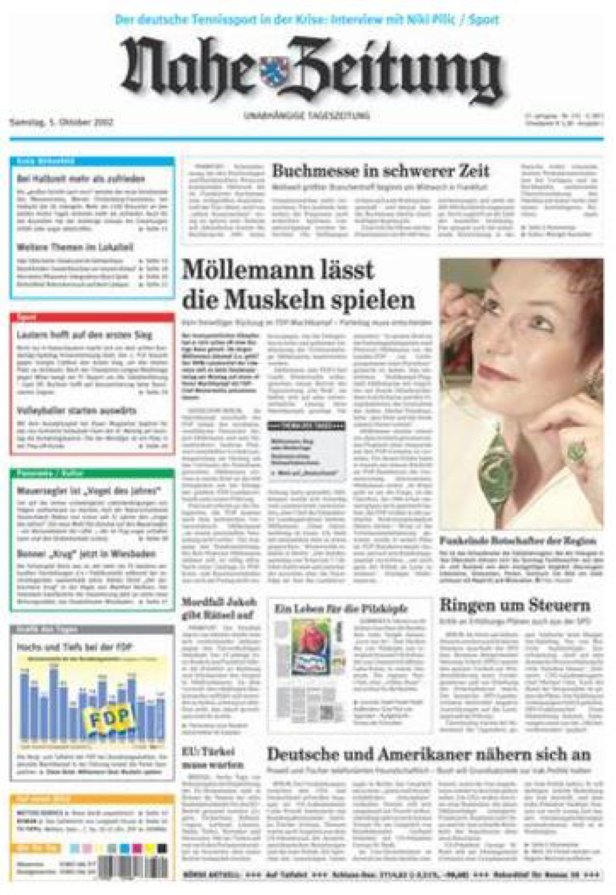 Nahe-Zeitung vom Samstag, 05.10.2002