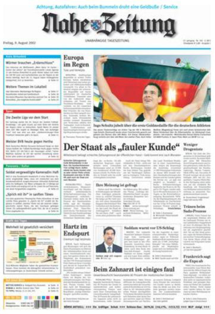 Nahe-Zeitung vom Freitag, 09.08.2002