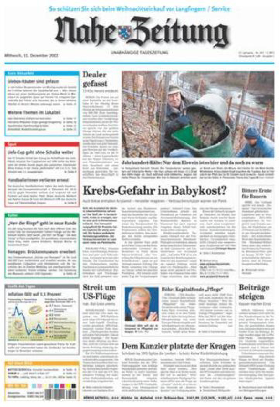 Nahe-Zeitung vom Mittwoch, 11.12.2002