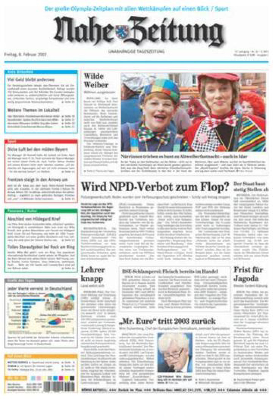 Nahe-Zeitung vom Freitag, 08.02.2002