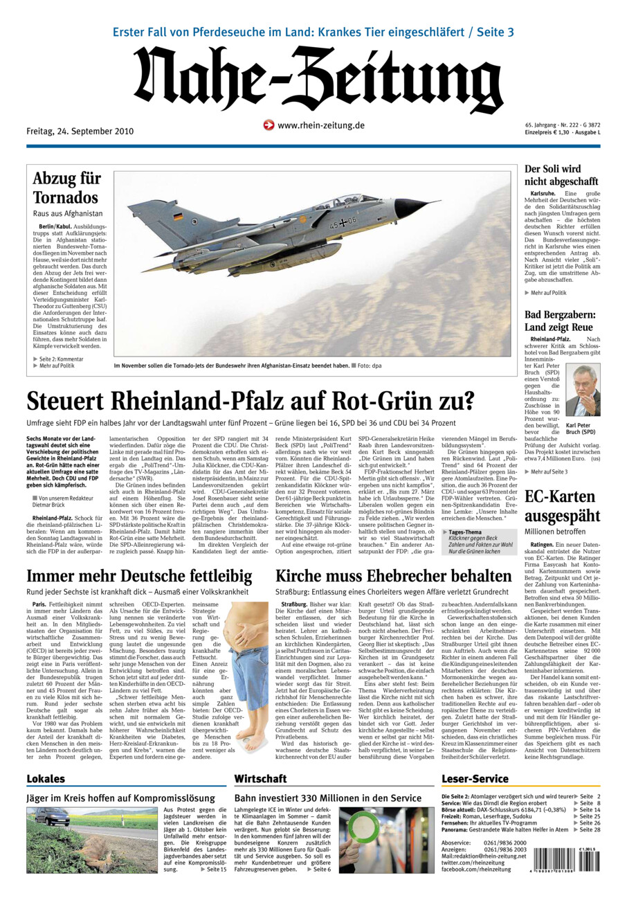 Nahe-Zeitung vom Freitag, 24.09.2010