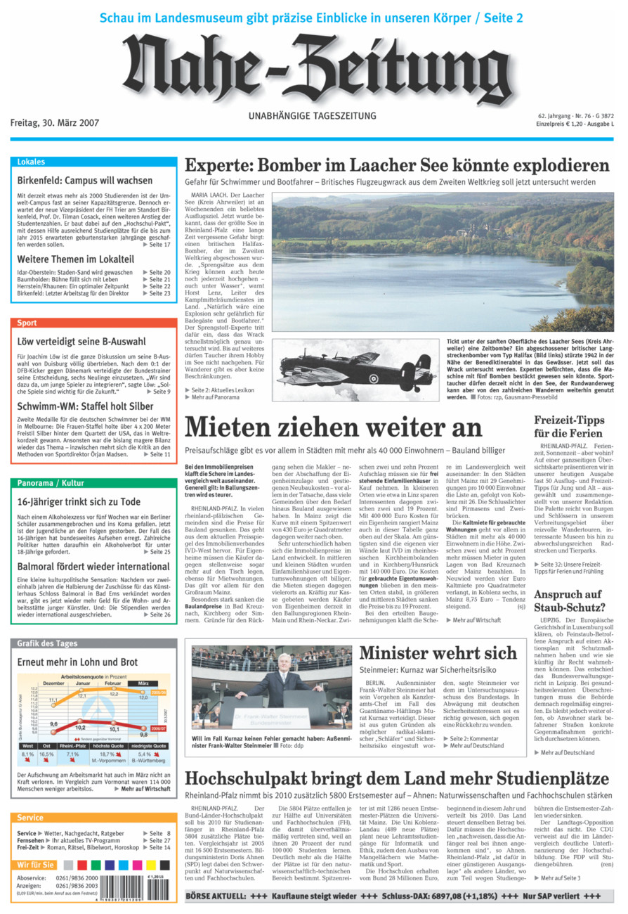 Nahe-Zeitung vom Freitag, 30.03.2007
