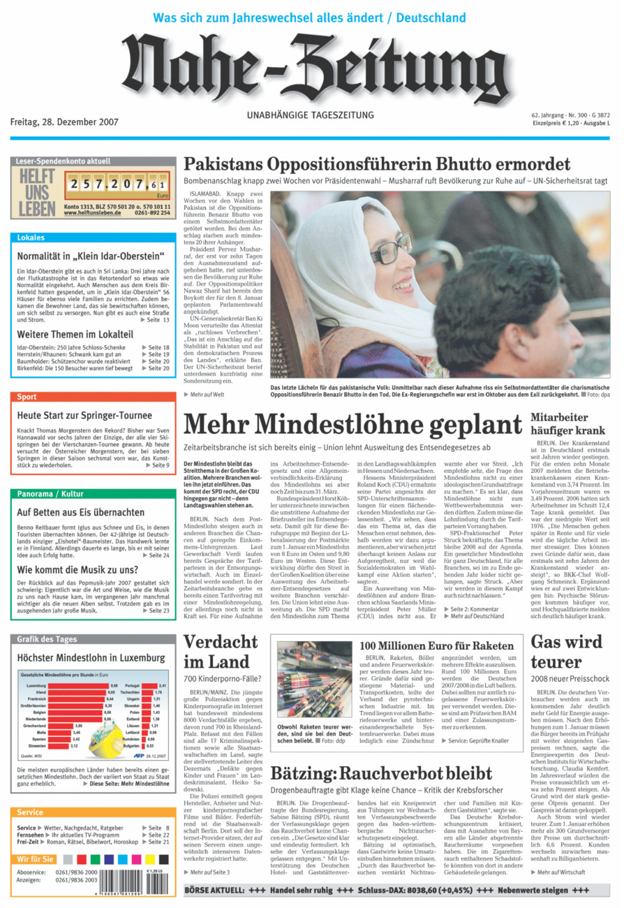 Nahe-Zeitung vom Freitag, 28.12.2007
