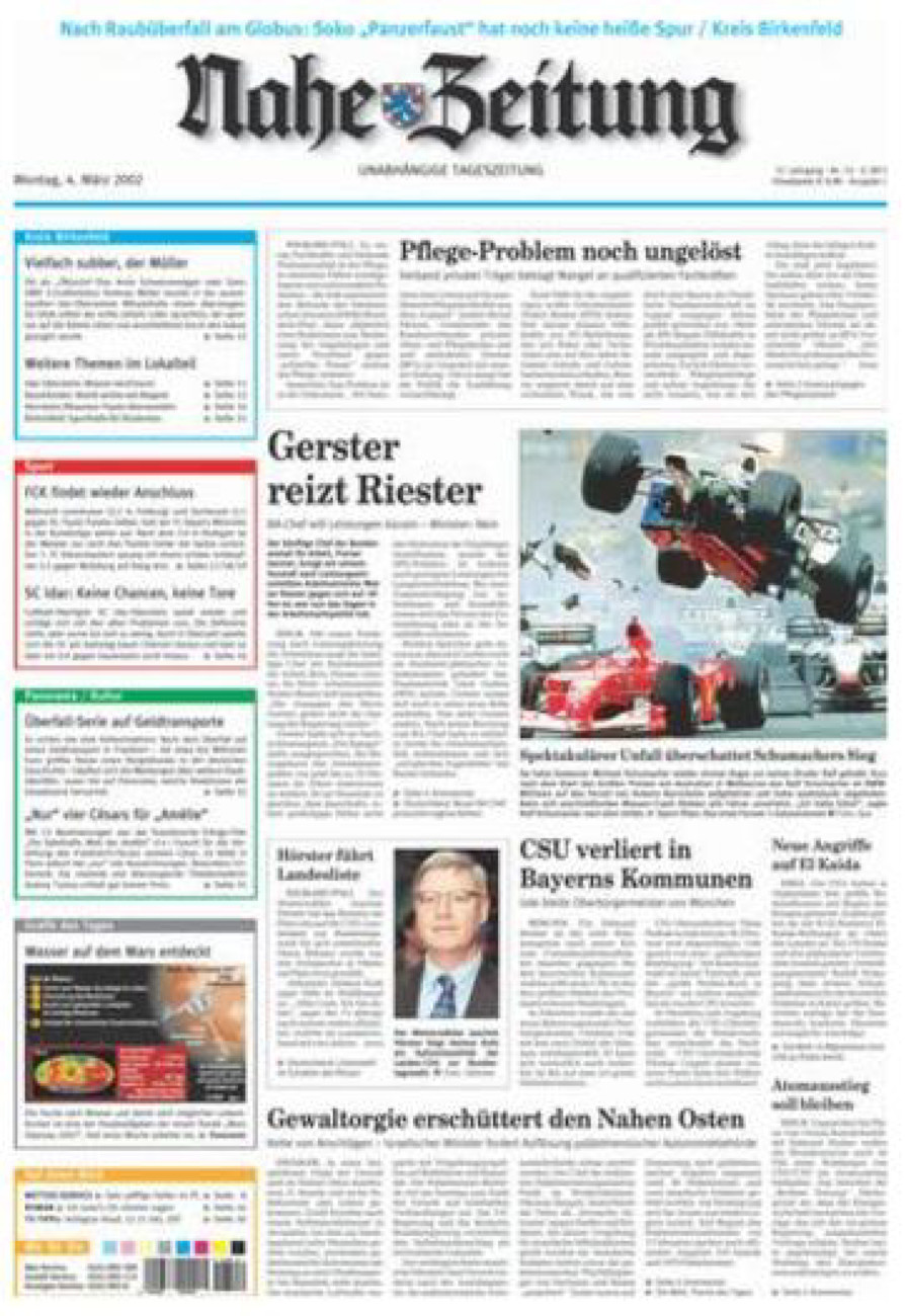 Nahe-Zeitung vom Montag, 04.03.2002