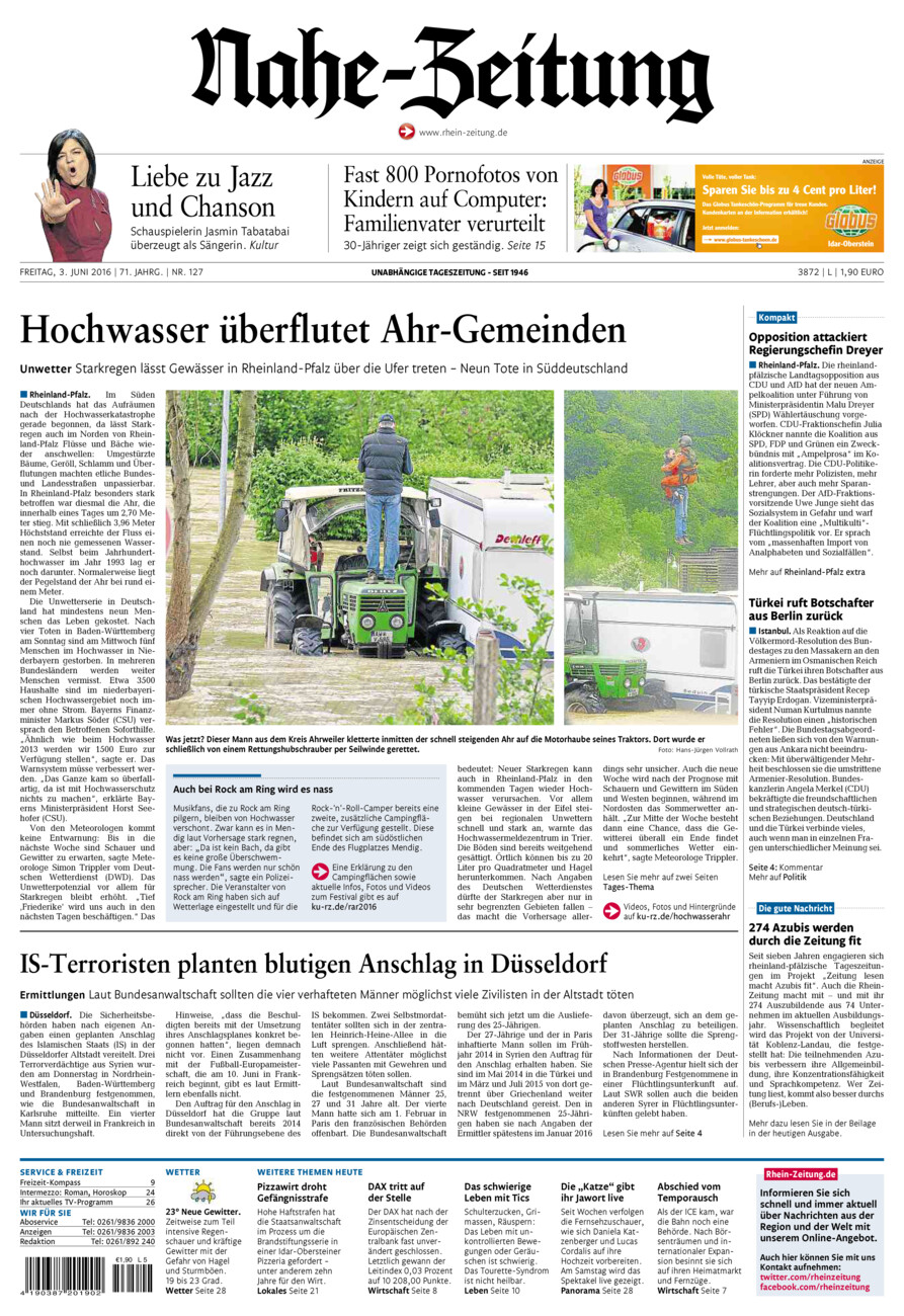 Nahe-Zeitung vom Freitag, 03.06.2016