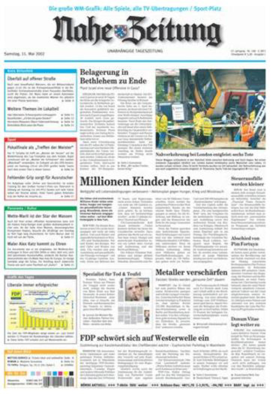 Nahe-Zeitung vom Samstag, 11.05.2002