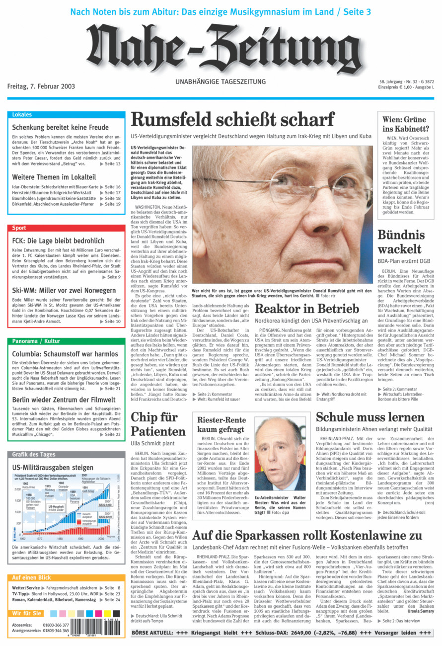 Nahe-Zeitung vom Freitag, 07.02.2003
