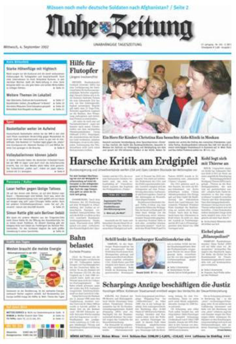 Nahe-Zeitung vom Mittwoch, 04.09.2002