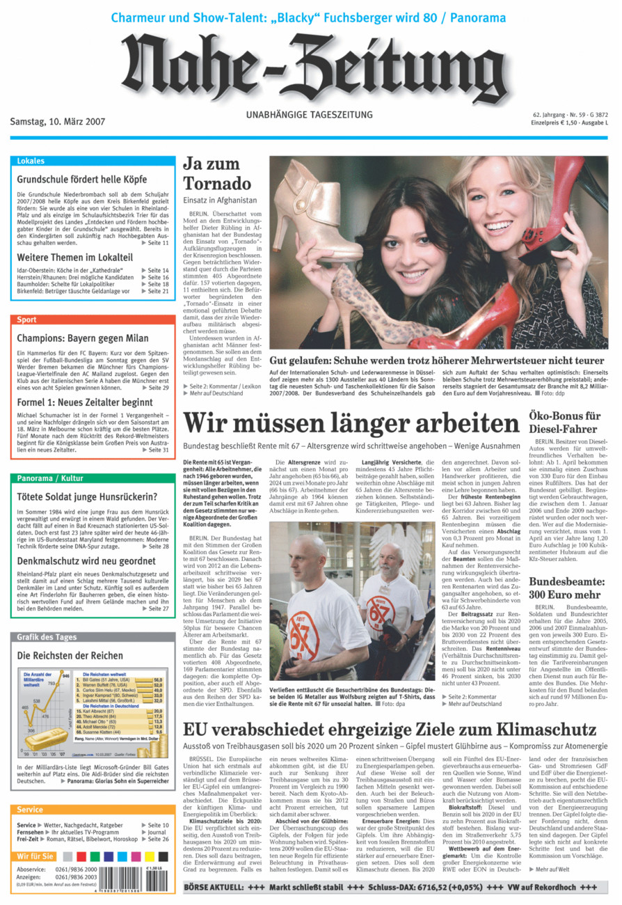 Nahe-Zeitung vom Samstag, 10.03.2007