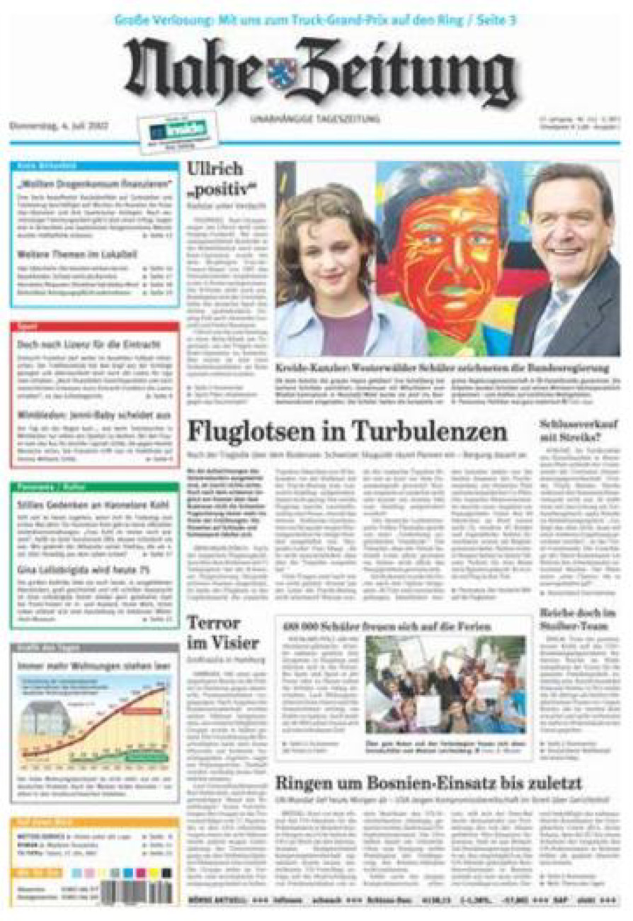 Nahe-Zeitung vom Donnerstag, 04.07.2002