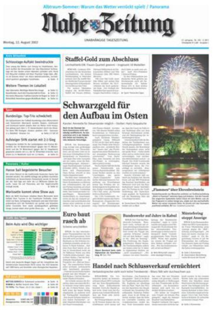 Nahe-Zeitung vom Montag, 12.08.2002