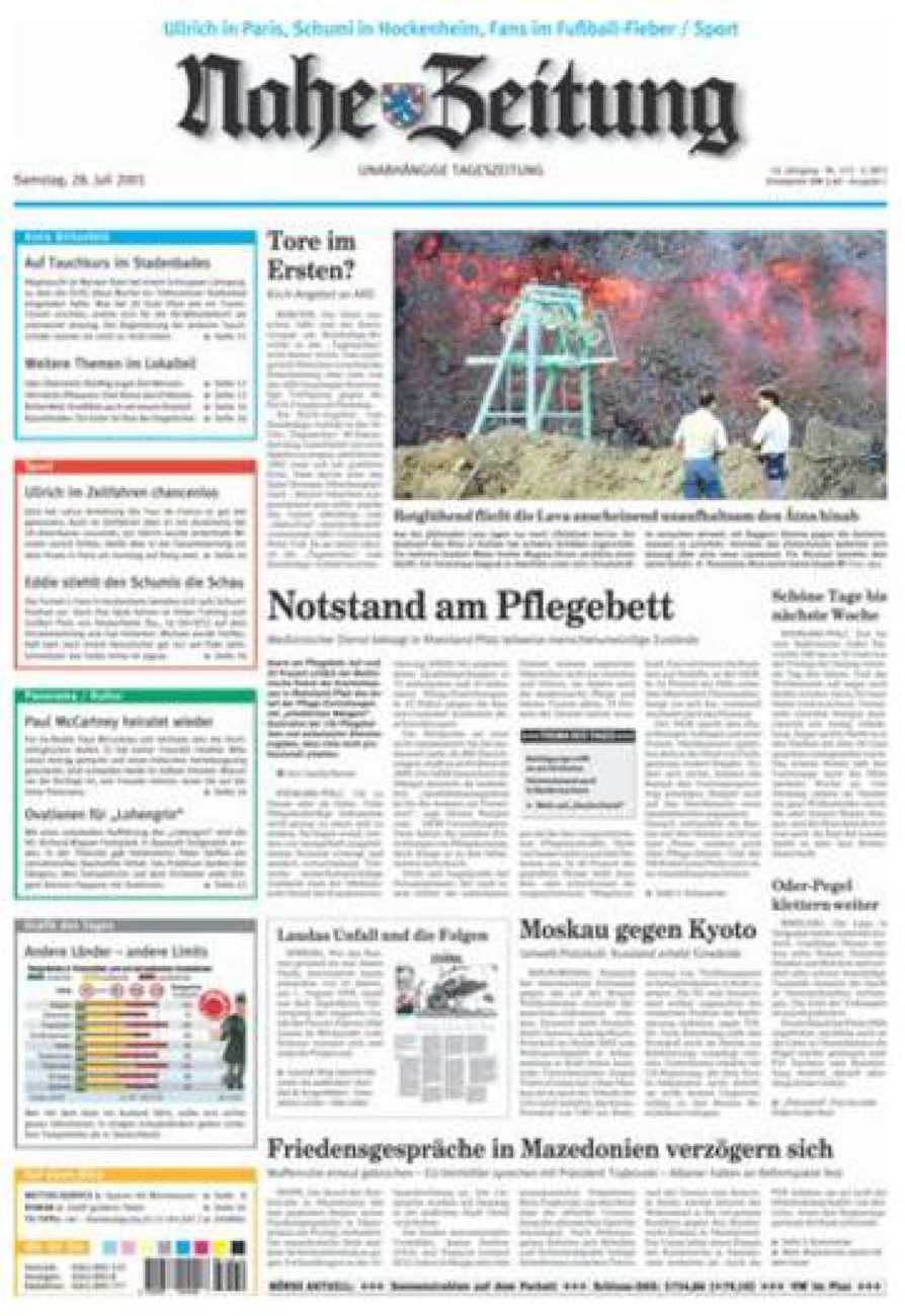 Nahe-Zeitung vom Samstag, 28.07.2001