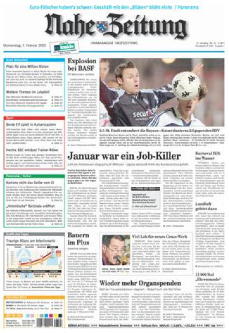 Nahe-Zeitung vom Donnerstag, 07.02.2002
