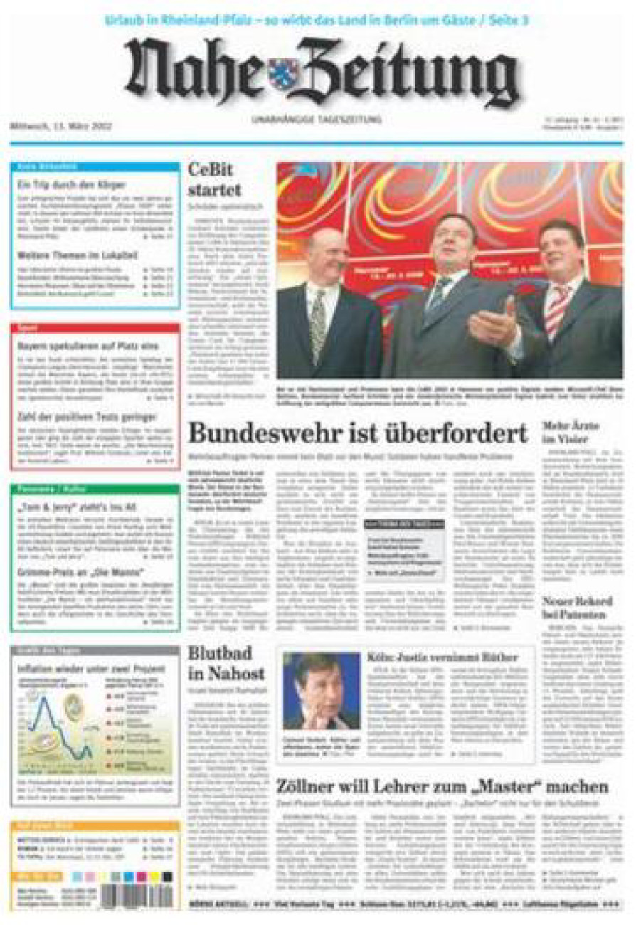 Nahe-Zeitung vom Mittwoch, 13.03.2002