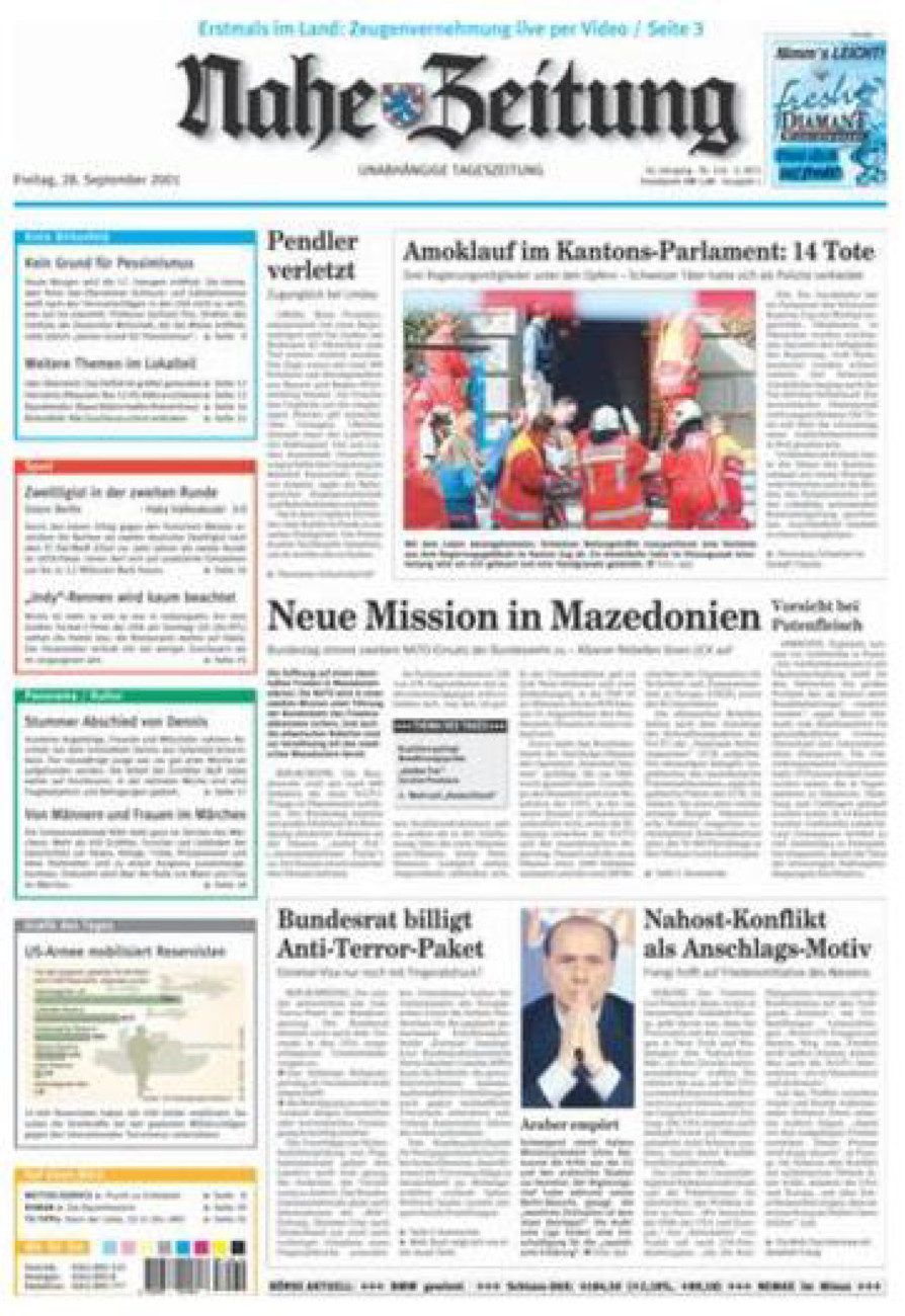 Nahe-Zeitung vom Freitag, 28.09.2001