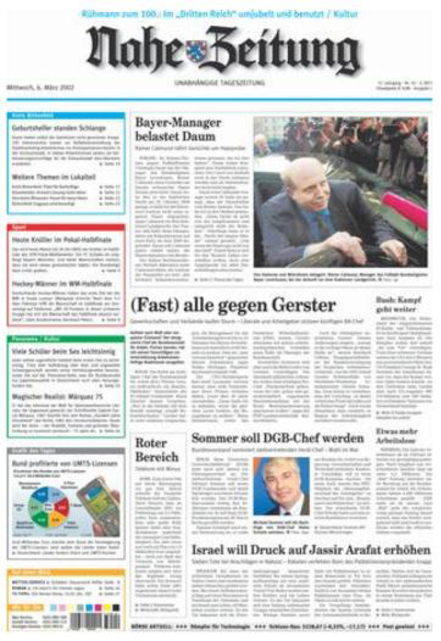 Nahe-Zeitung vom Mittwoch, 06.03.2002