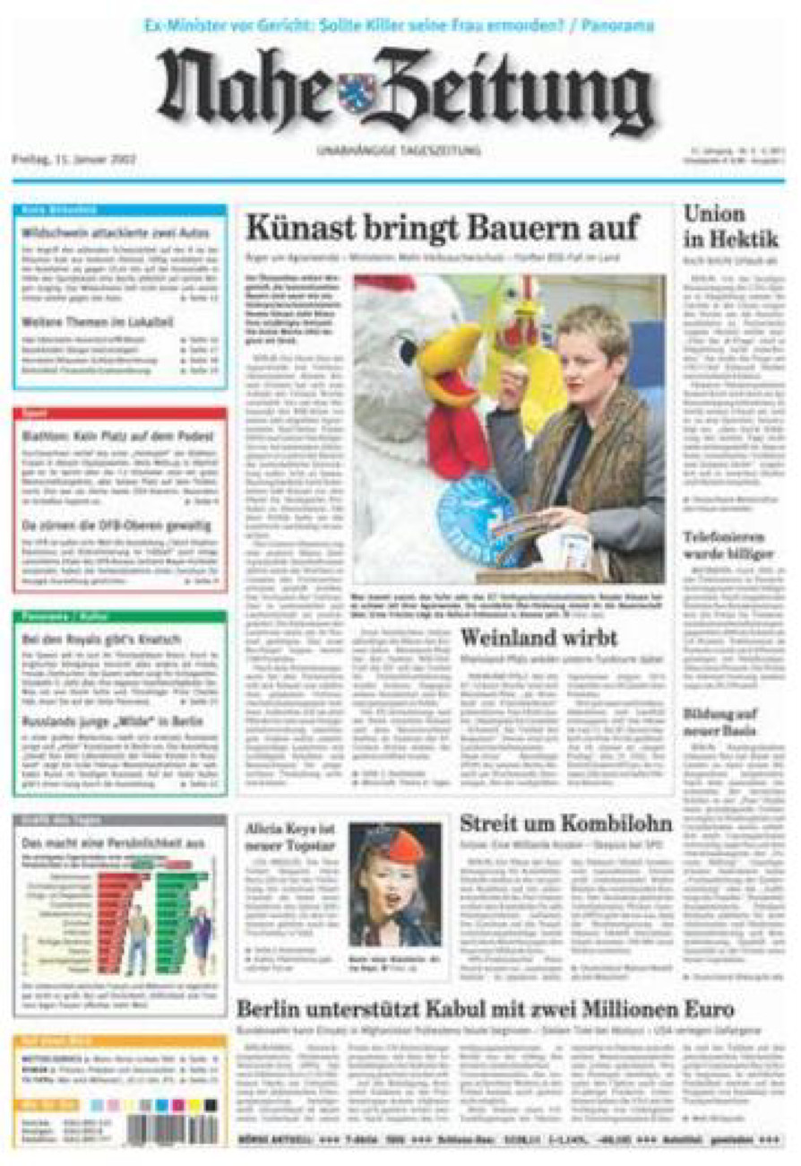 Nahe-Zeitung vom Freitag, 11.01.2002