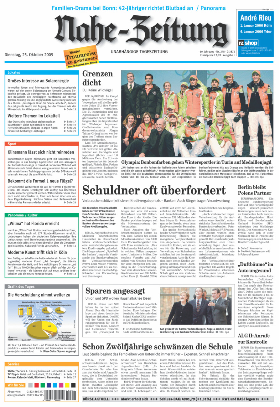 Nahe-Zeitung vom Dienstag, 25.10.2005