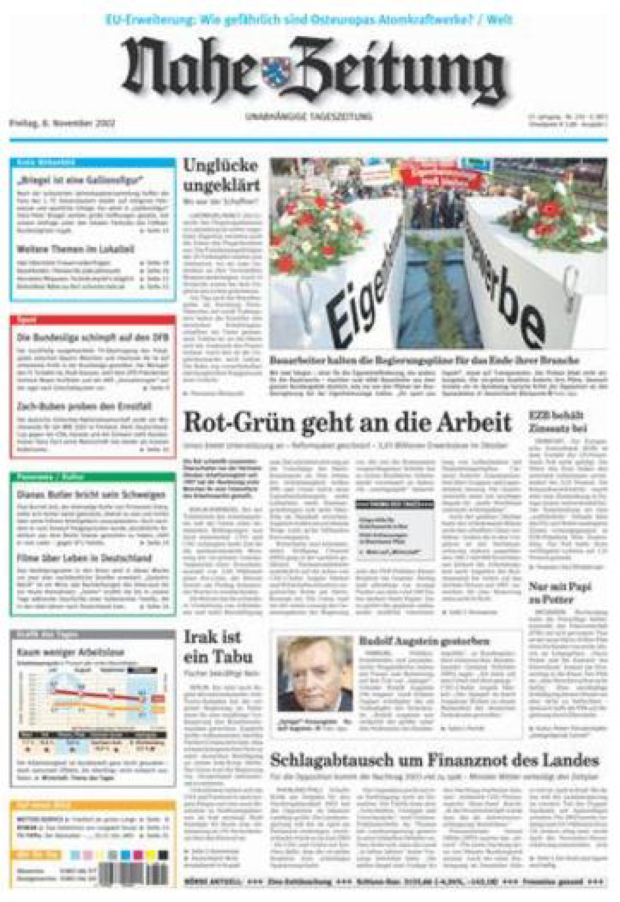 Nahe-Zeitung vom Freitag, 08.11.2002