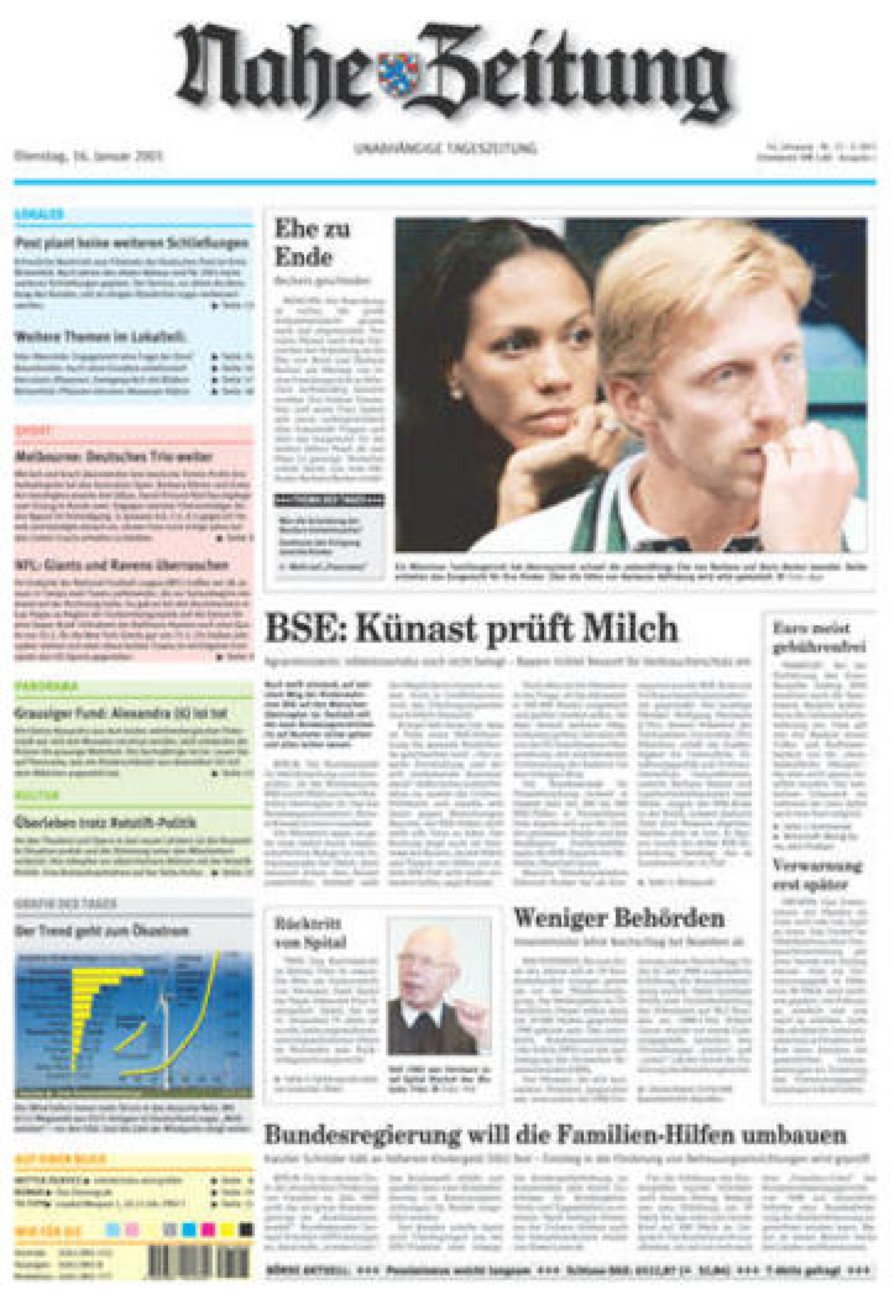 Nahe-Zeitung vom Dienstag, 16.01.2001