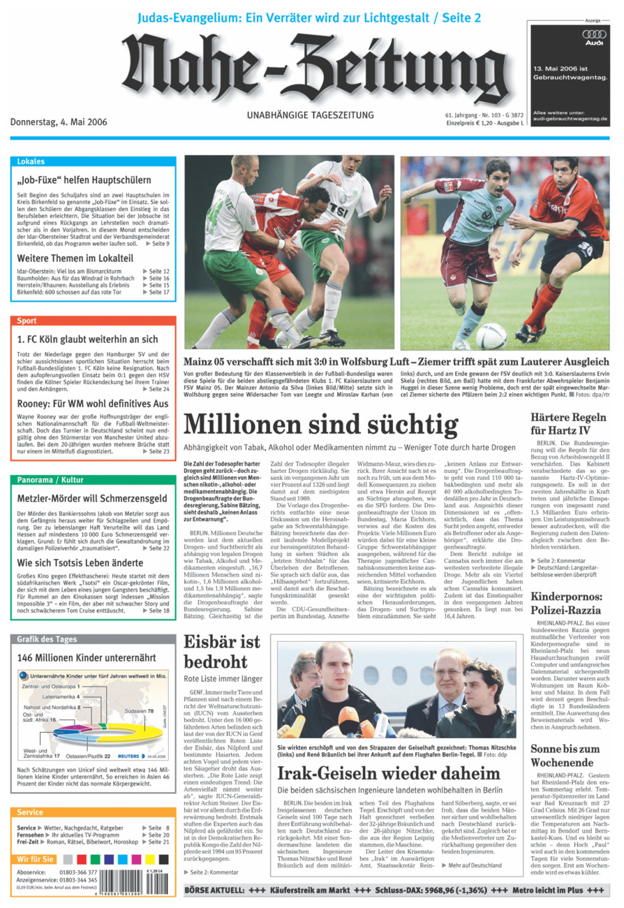 Nahe-Zeitung vom Donnerstag, 04.05.2006