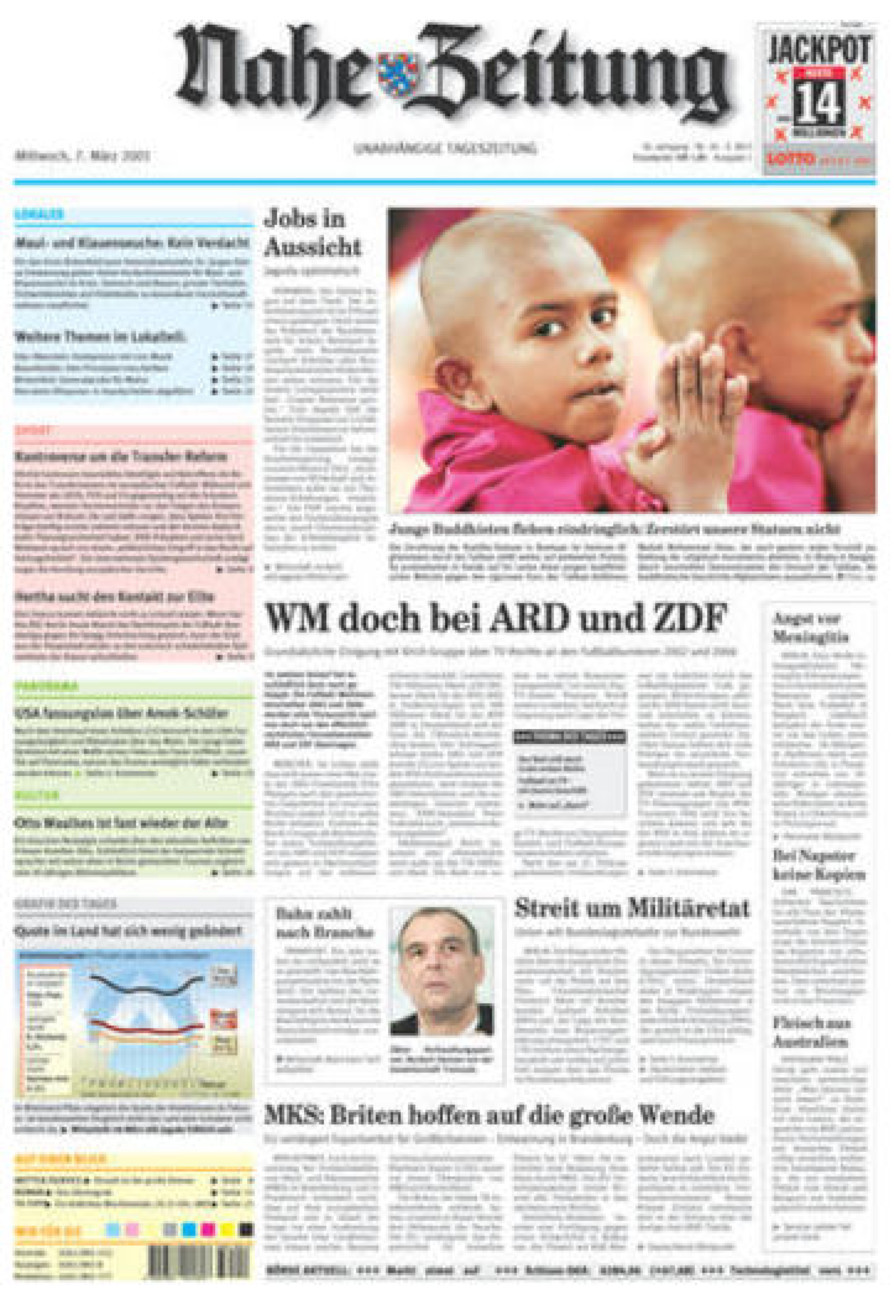 Nahe-Zeitung vom Mittwoch, 07.03.2001