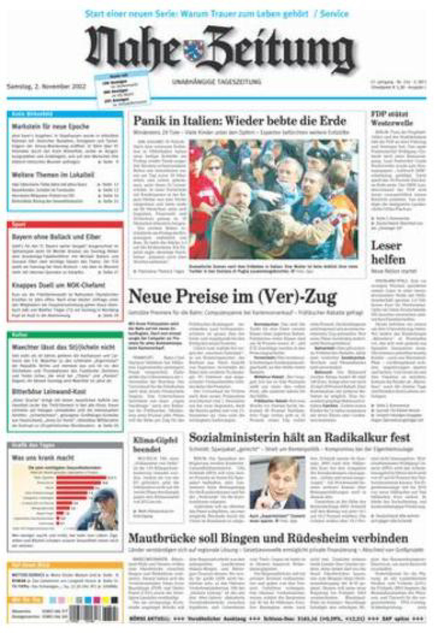 Nahe-Zeitung vom Samstag, 02.11.2002