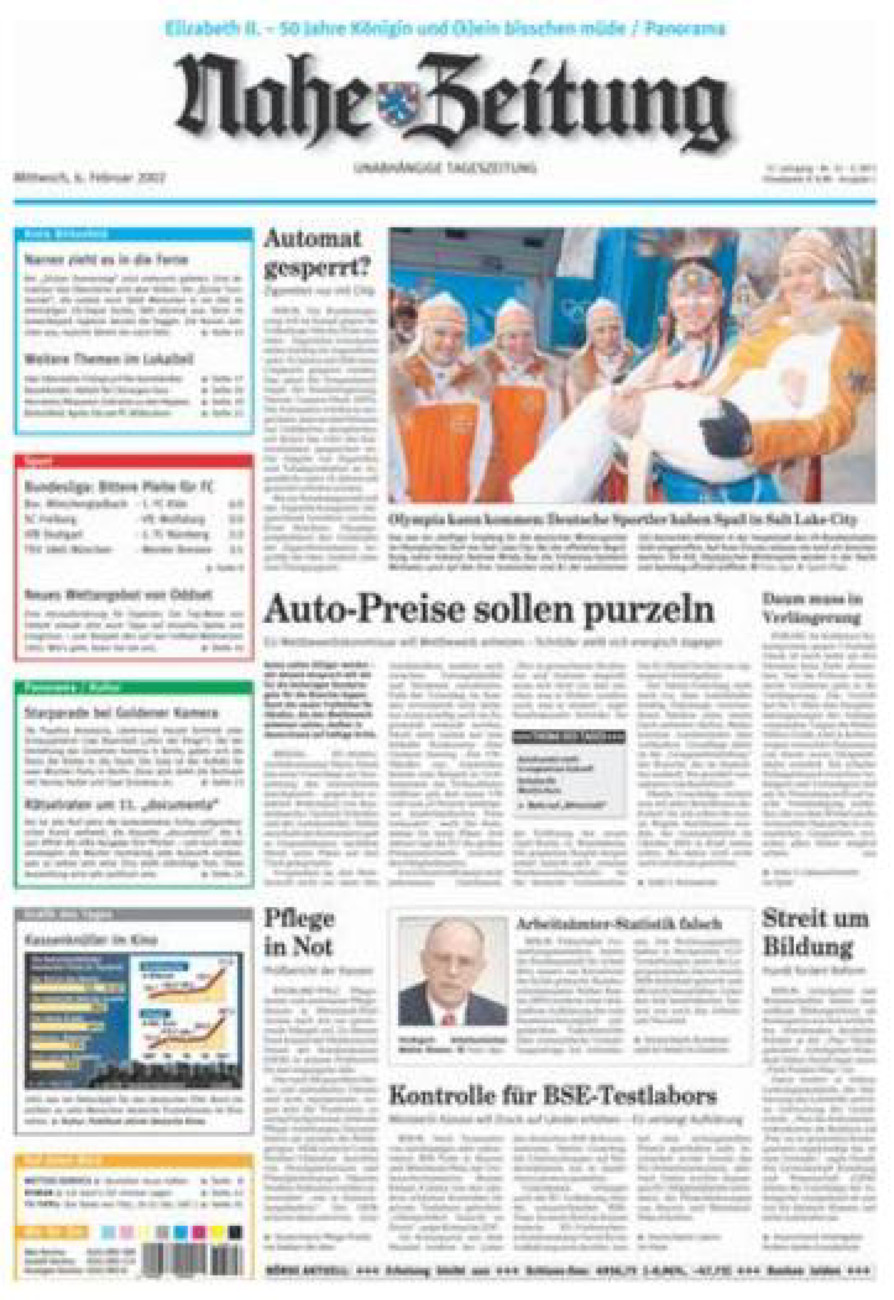 Nahe-Zeitung vom Mittwoch, 06.02.2002