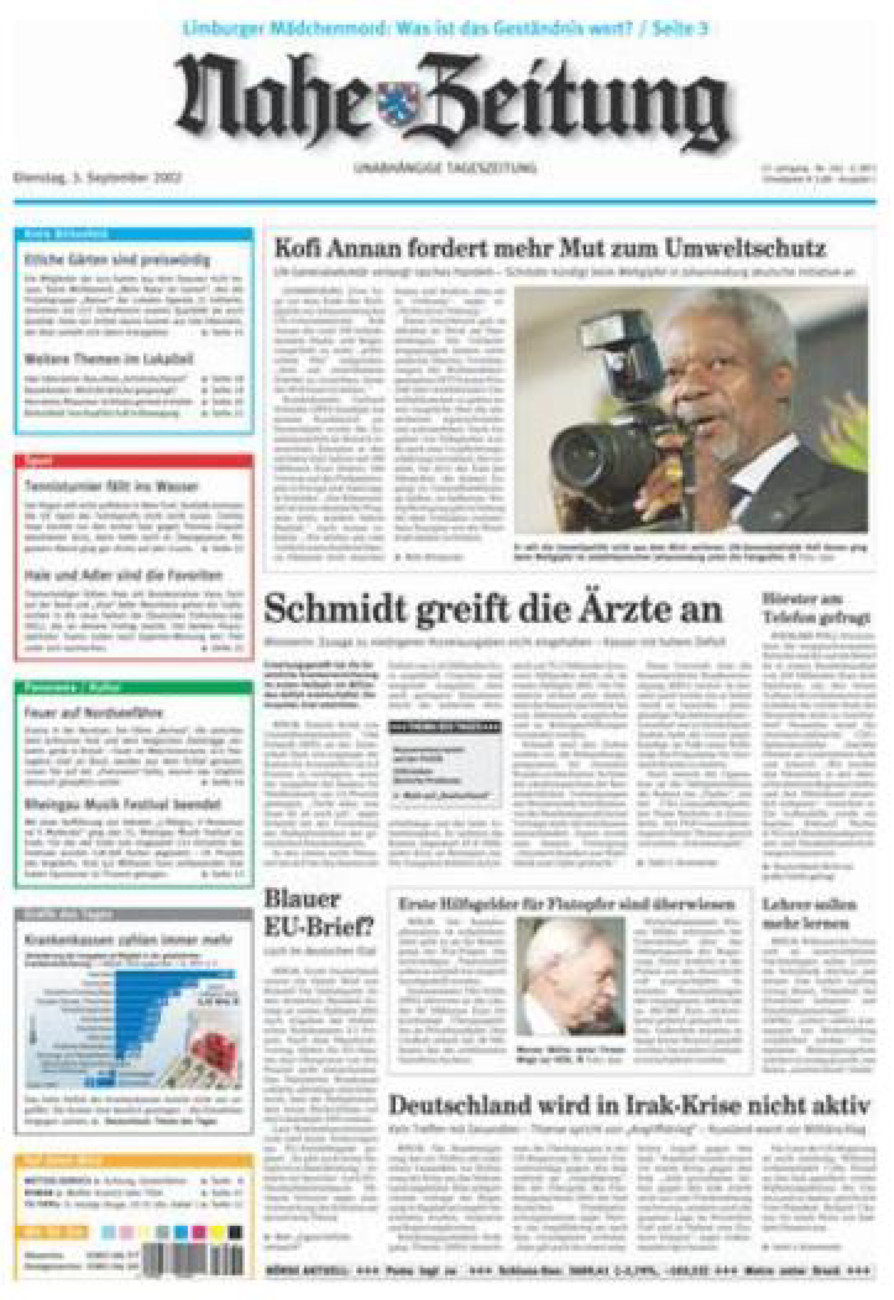 Nahe-Zeitung vom Dienstag, 03.09.2002