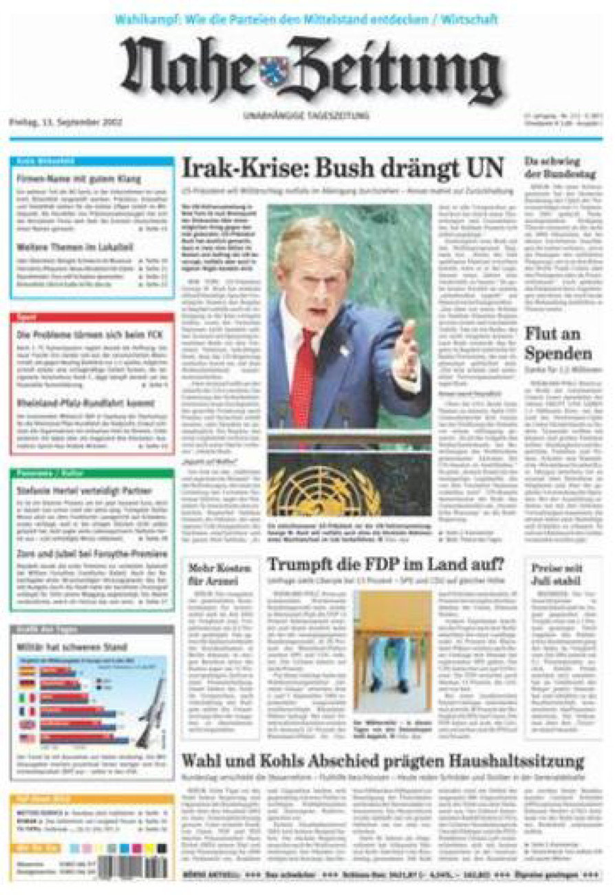 Nahe-Zeitung vom Freitag, 13.09.2002