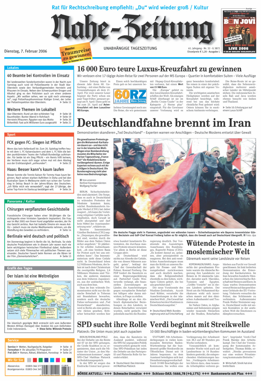 Nahe-Zeitung vom Dienstag, 07.02.2006