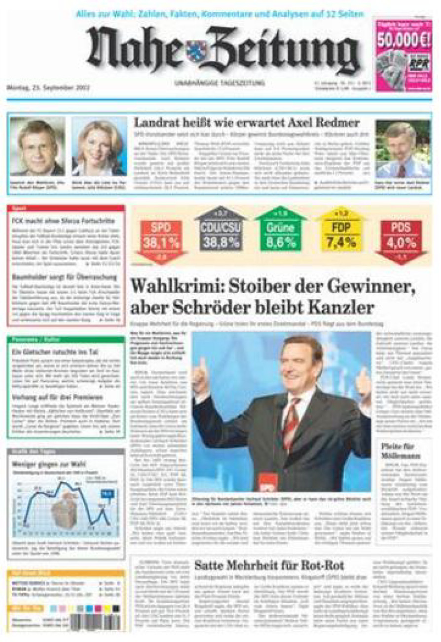 Nahe-Zeitung vom Montag, 23.09.2002