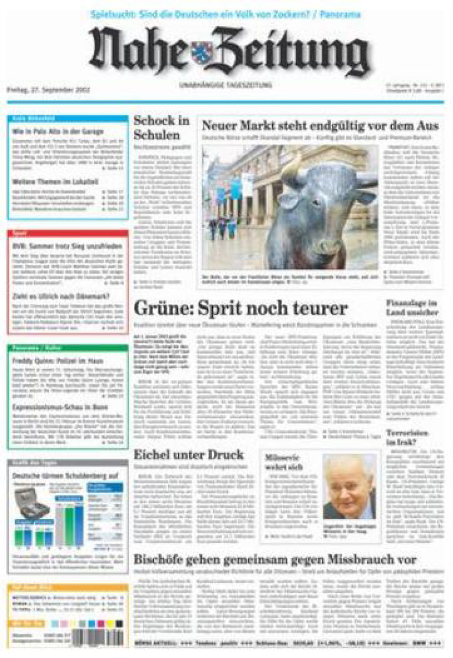 Nahe-Zeitung vom Freitag, 27.09.2002
