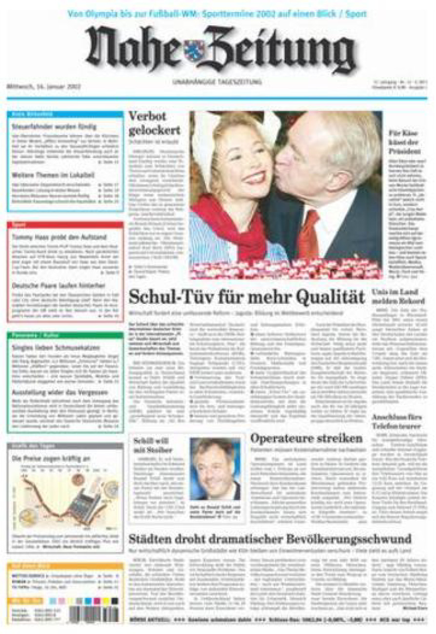 Nahe-Zeitung vom Mittwoch, 16.01.2002