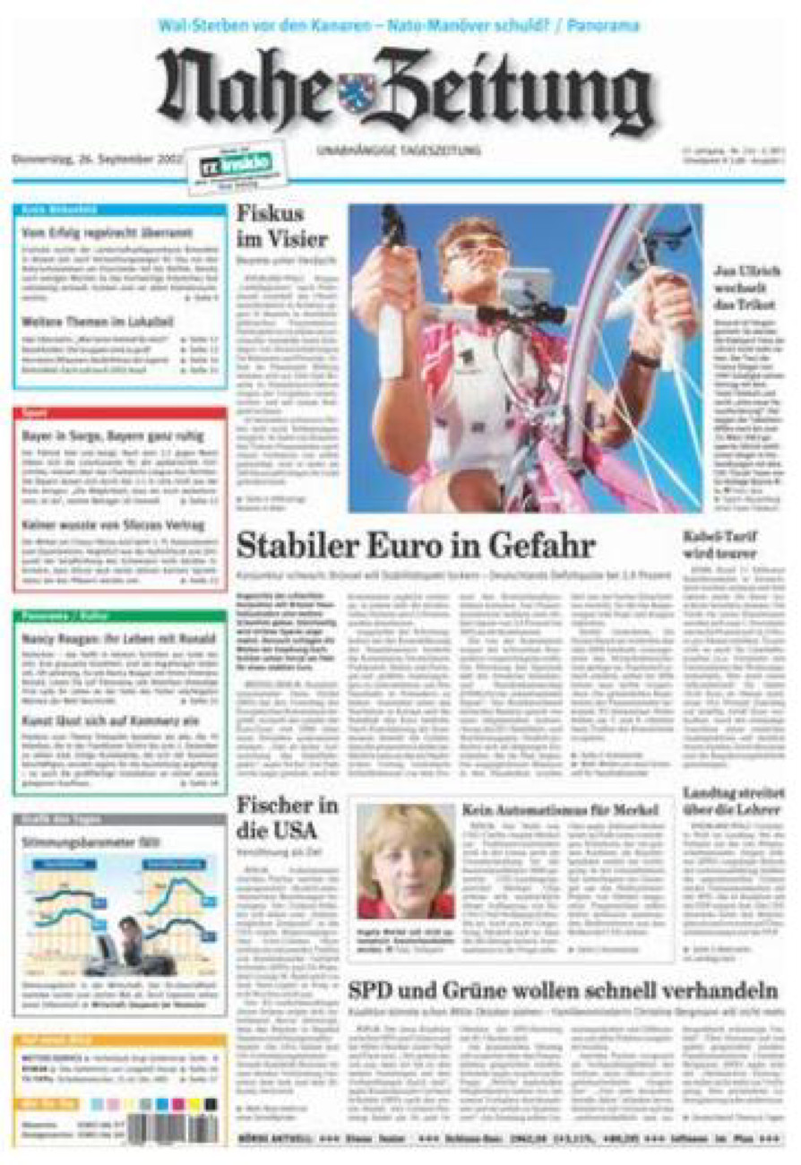 Nahe-Zeitung vom Donnerstag, 26.09.2002