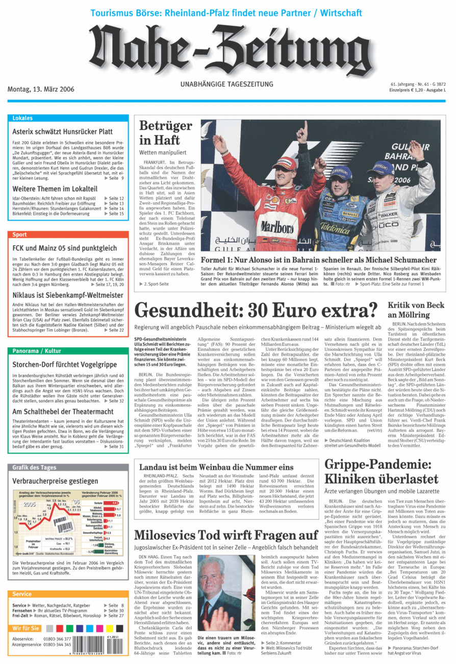 Nahe-Zeitung vom Montag, 13.03.2006
