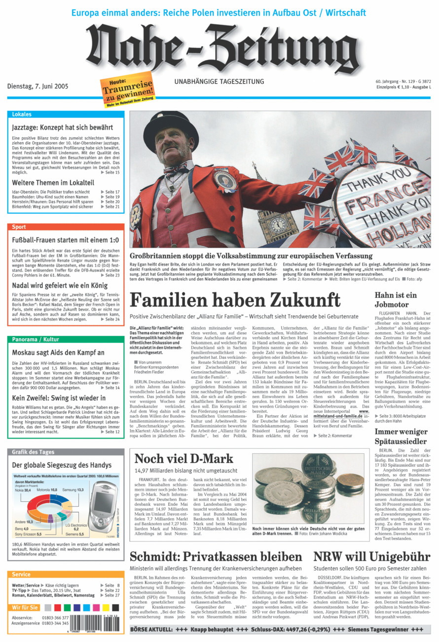 Nahe-Zeitung vom Dienstag, 07.06.2005