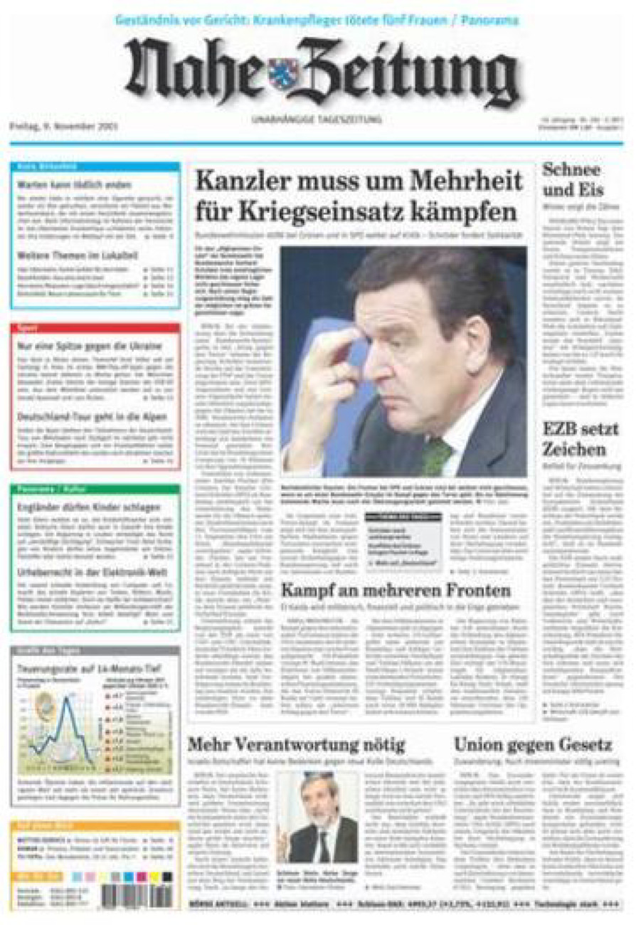 Nahe-Zeitung vom Freitag, 09.11.2001