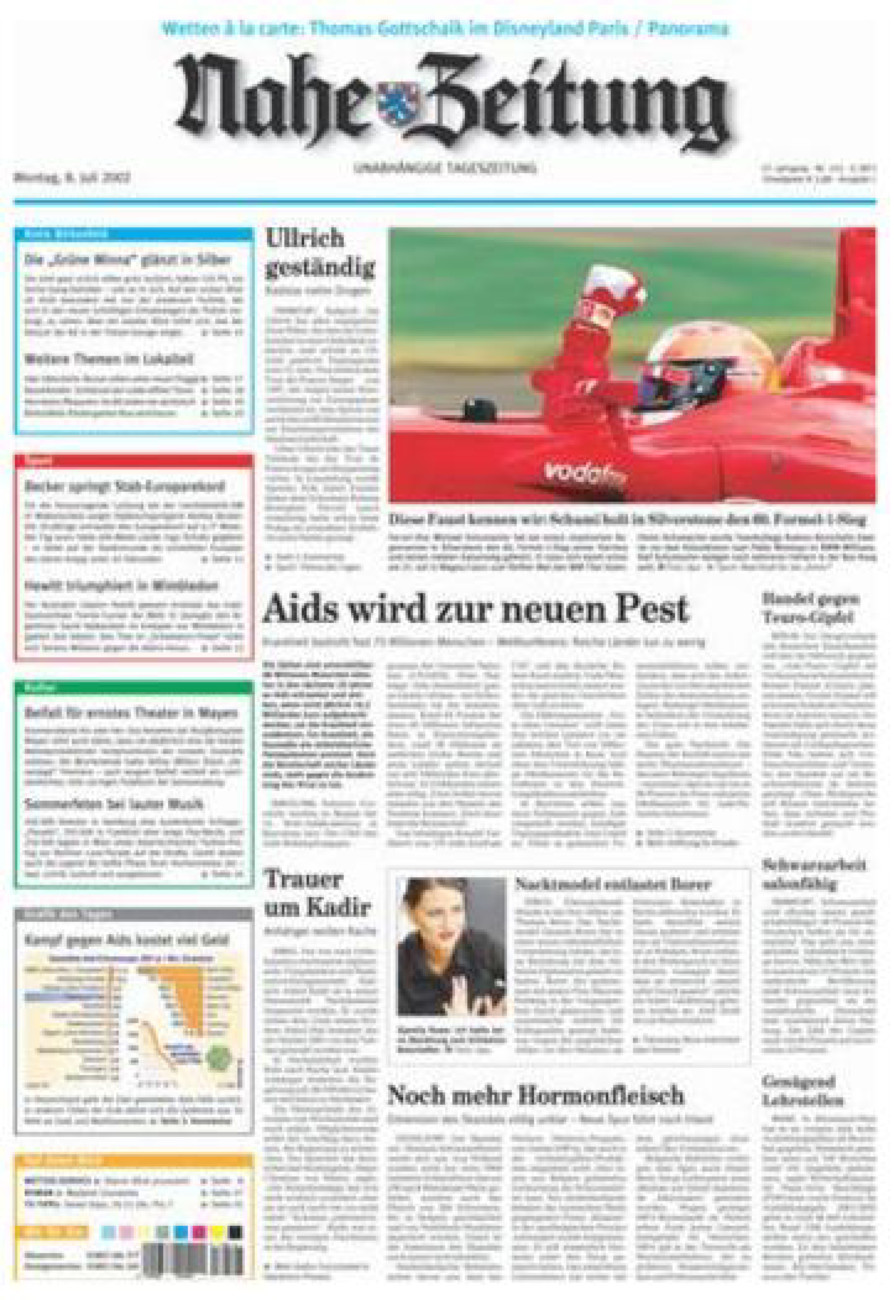 Nahe-Zeitung vom Montag, 08.07.2002