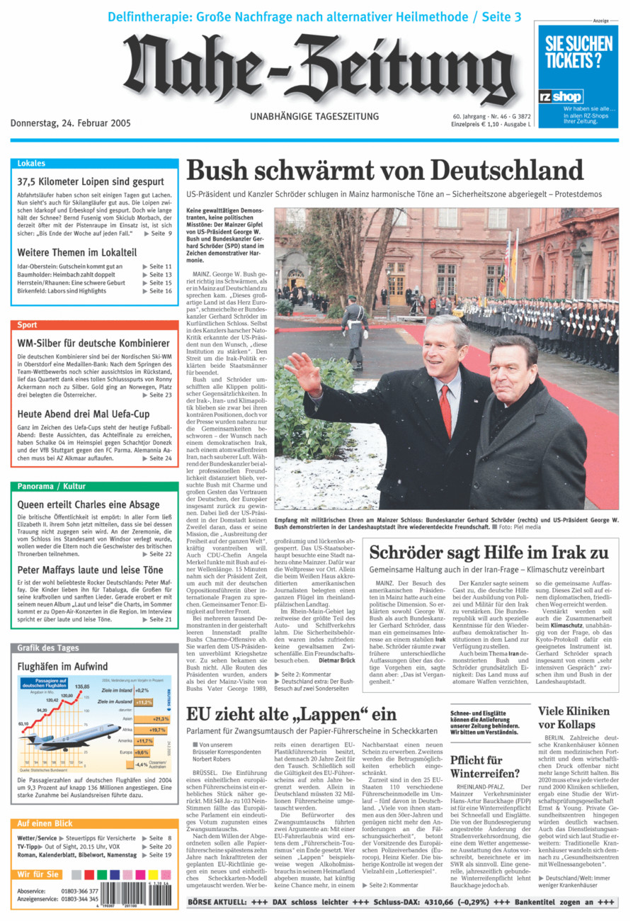 Nahe-Zeitung vom Donnerstag, 24.02.2005