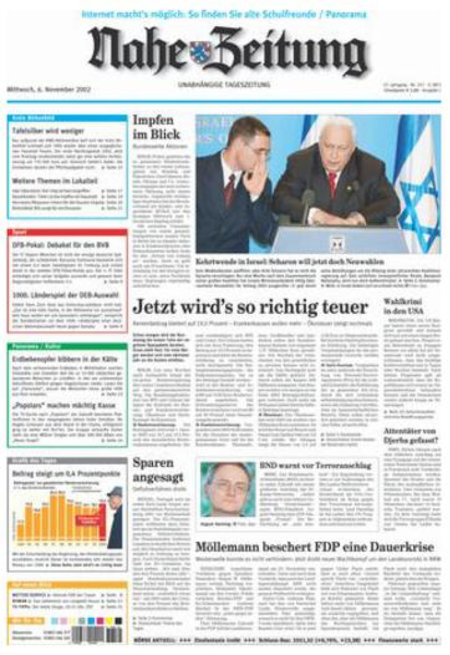 Nahe-Zeitung vom Mittwoch, 06.11.2002