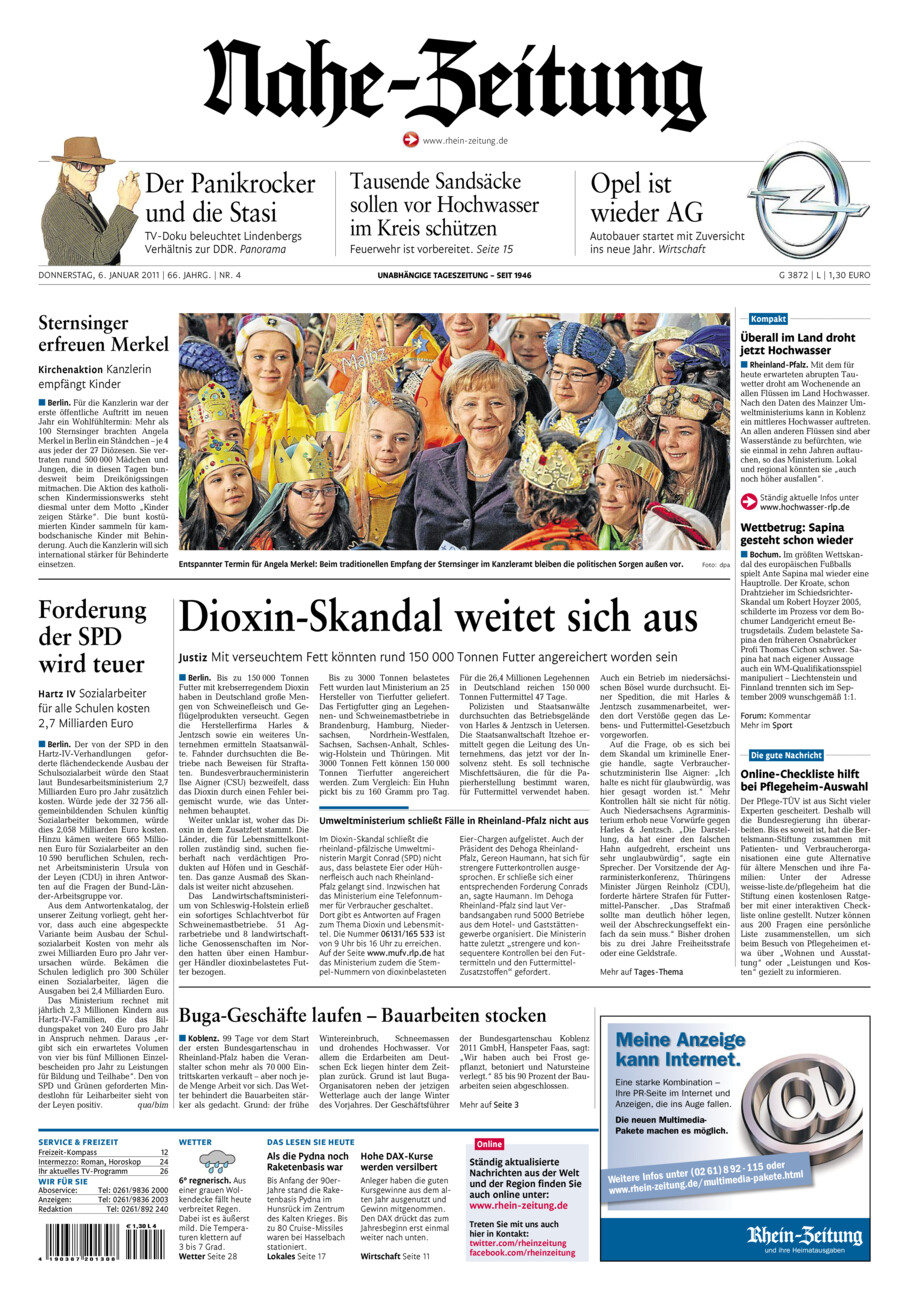 Nahe-Zeitung vom Donnerstag, 06.01.2011