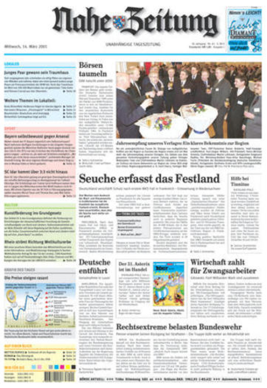 Nahe-Zeitung vom Mittwoch, 14.03.2001