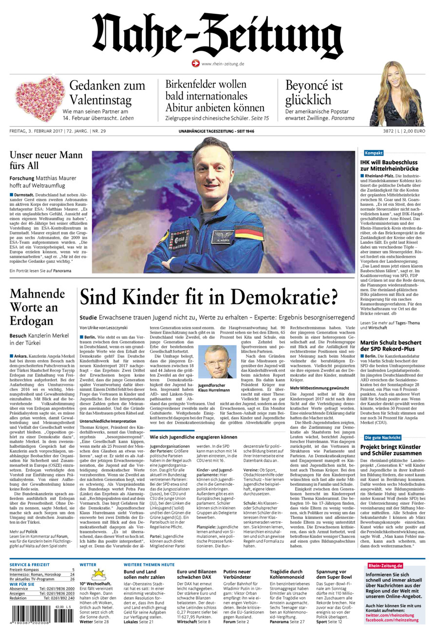 Nahe-Zeitung vom Freitag, 03.02.2017