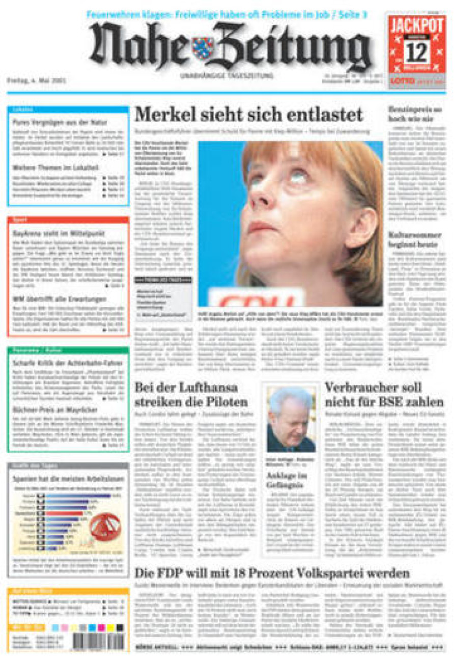 Nahe-Zeitung vom Freitag, 04.05.2001