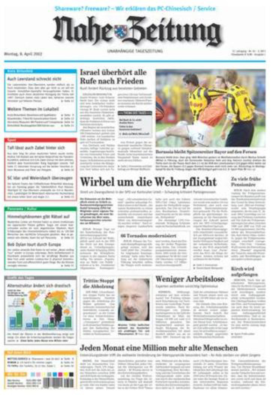 Nahe-Zeitung vom Montag, 08.04.2002